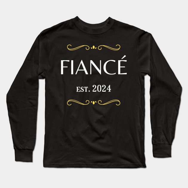 fiance est 2024 Long Sleeve T-Shirt by vaporgraphic